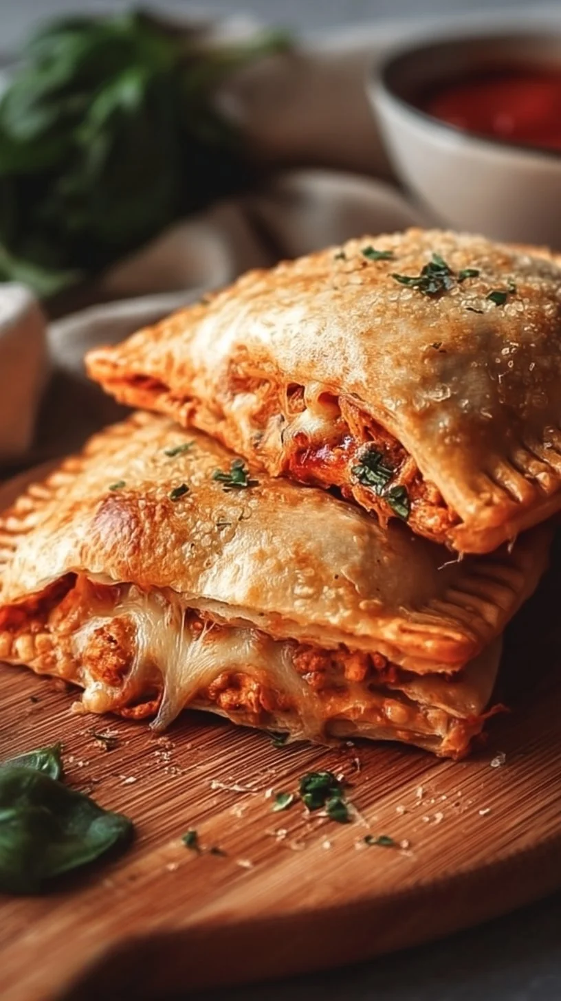 Air Fryer Chicken Pizza Hot Pockets for Quick Comfort Food