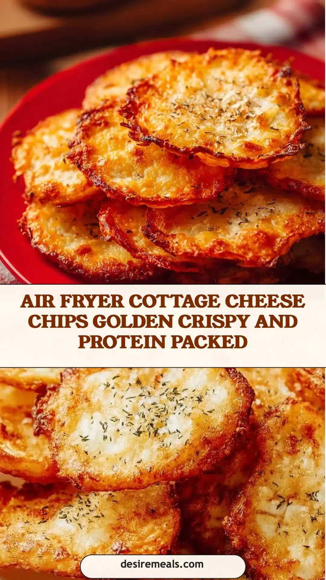 Air Fryer Cottage Cheese Chips Golden Crispy and Protein Packed