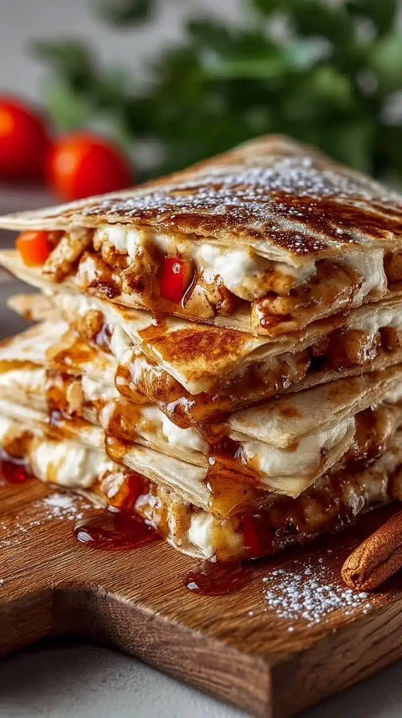 Apple Cinnamon Breakfast Quesadillas