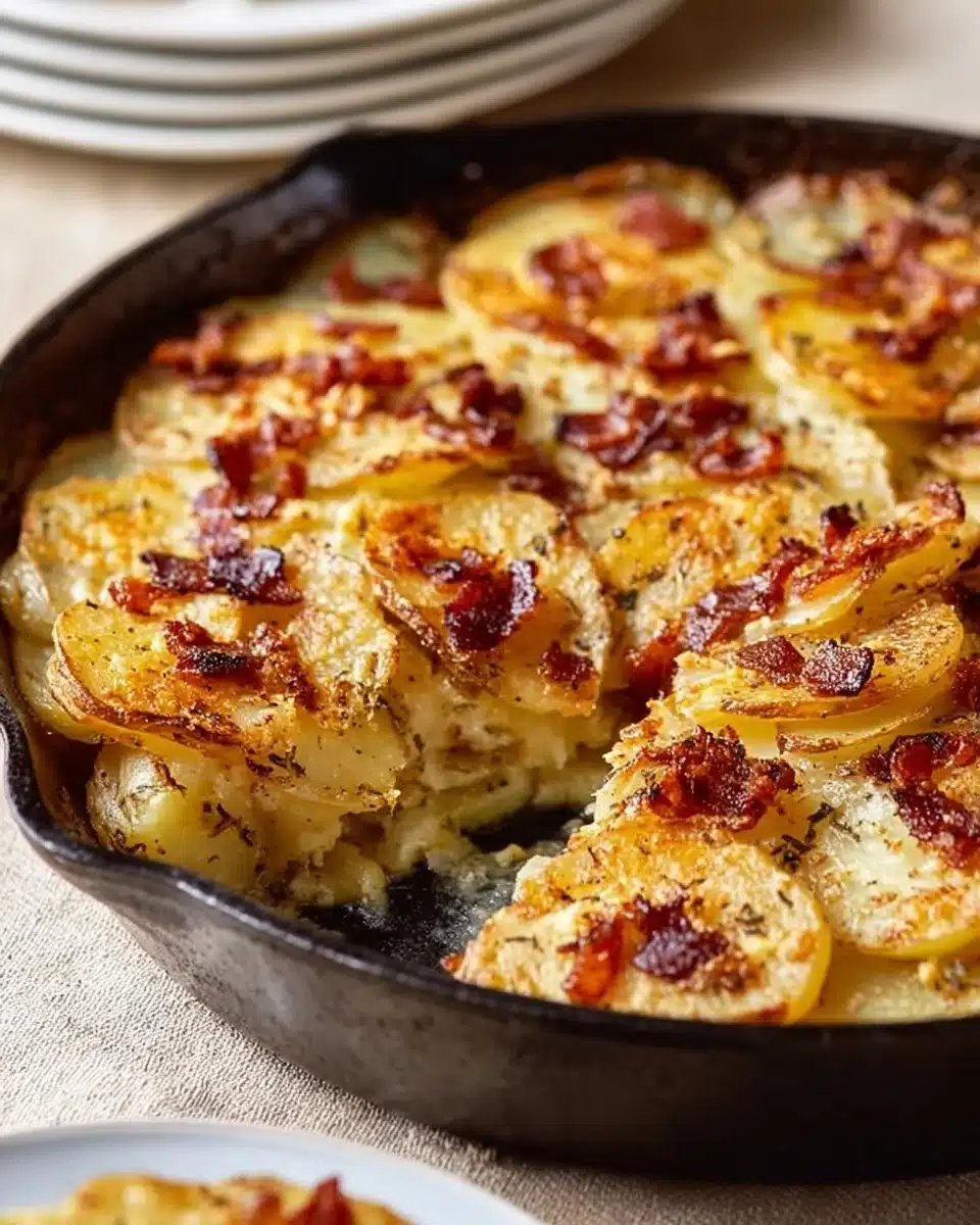 Bacon Irish Pan Haggerty Potatoes
