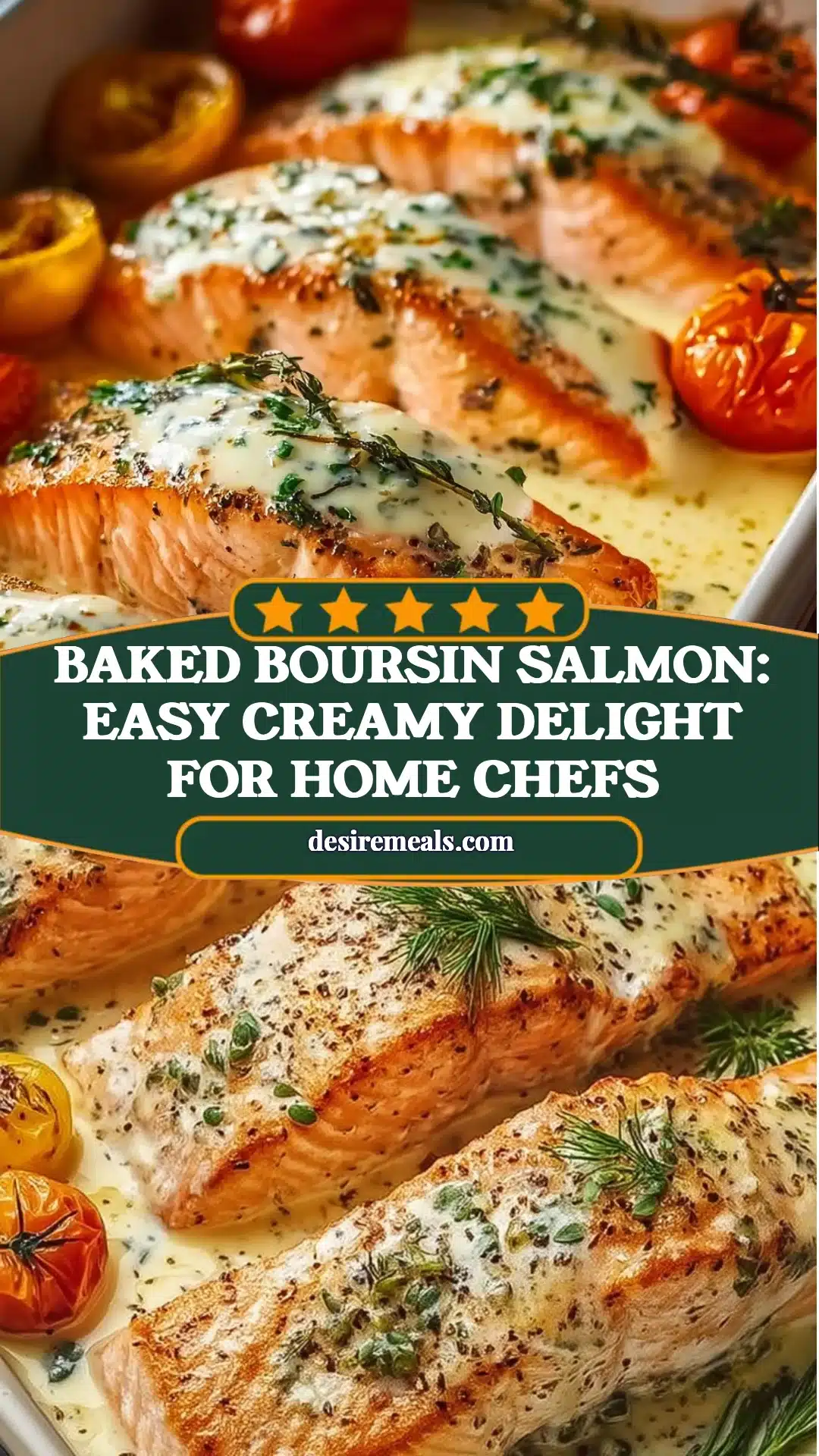Baked Boursin Salmon: Easy Creamy Delight for Home Chefs