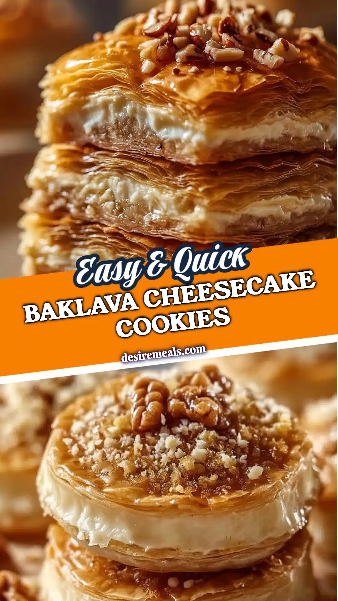 Baklava Cheesecake Cookies