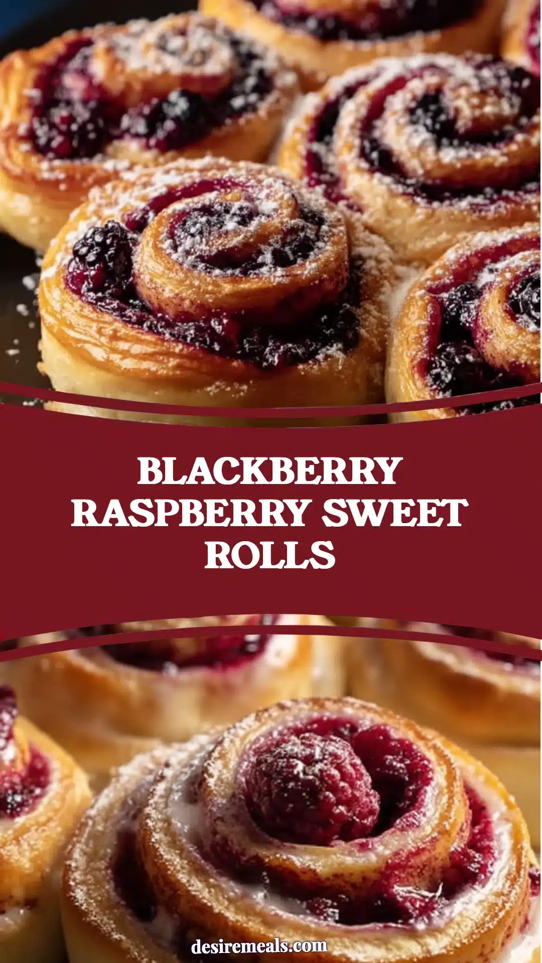 Blackberry Raspberry Sweet Rolls