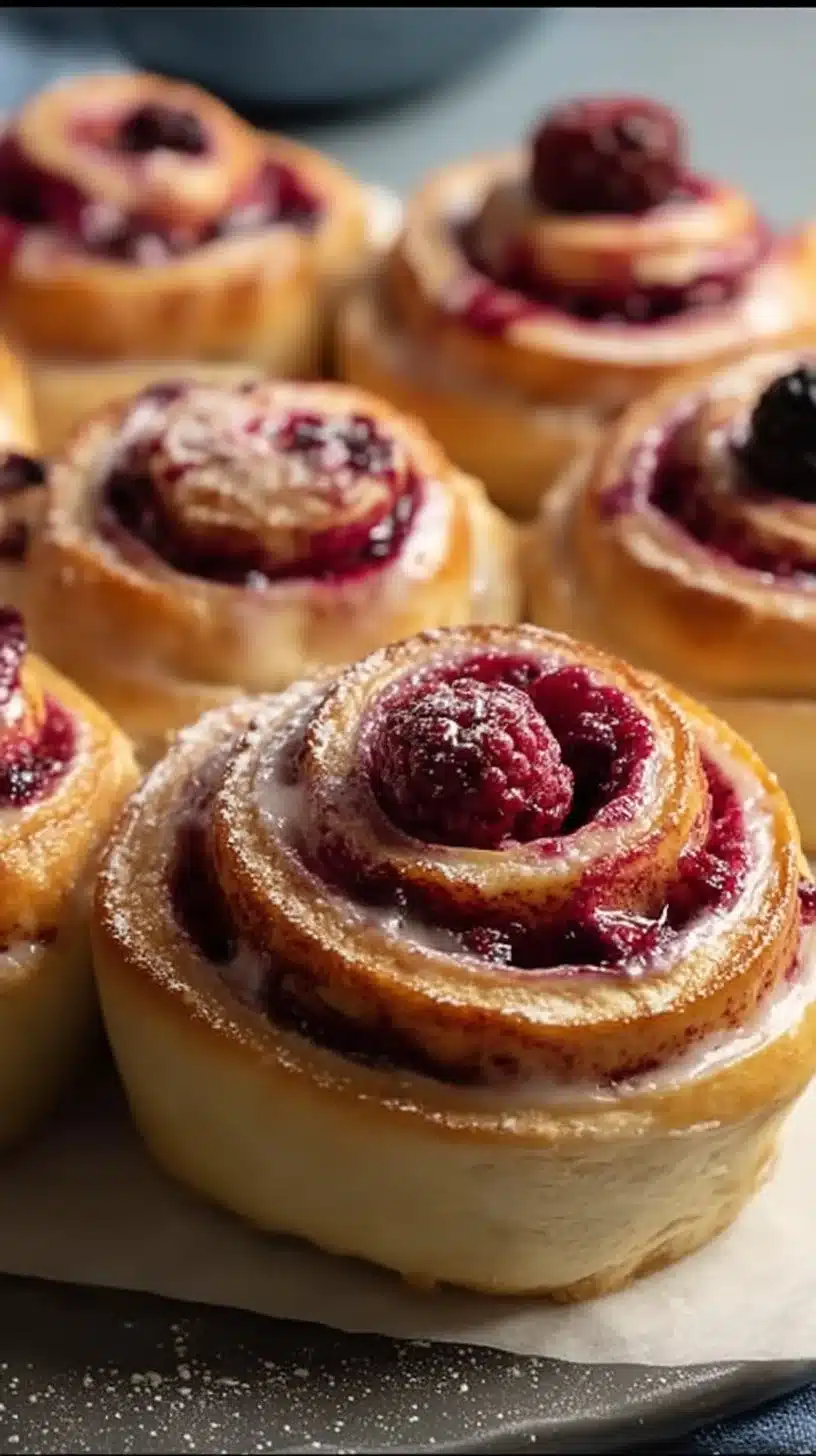 Blackberry Raspberry Sweet Rolls