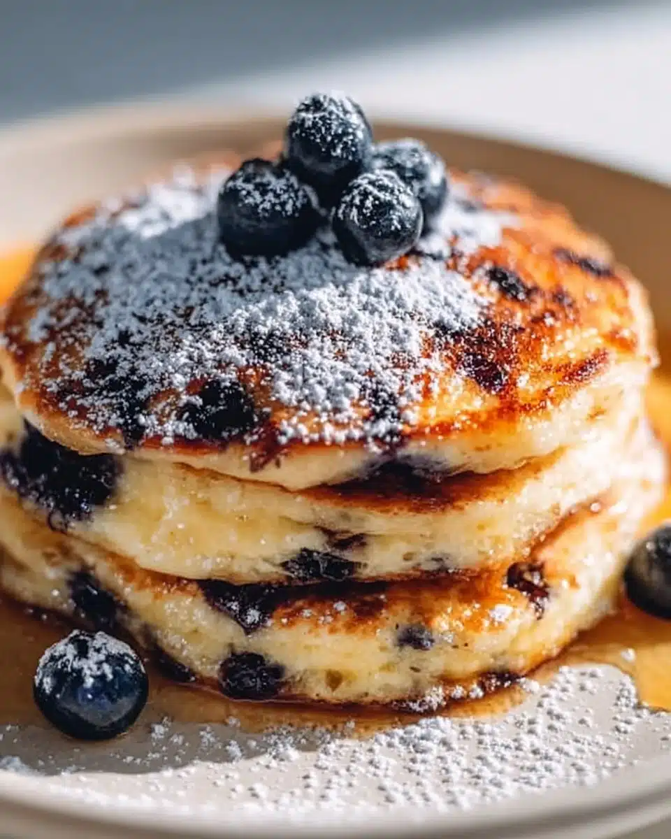 Blueberry Lemon Ricotta Pancakes Recipe