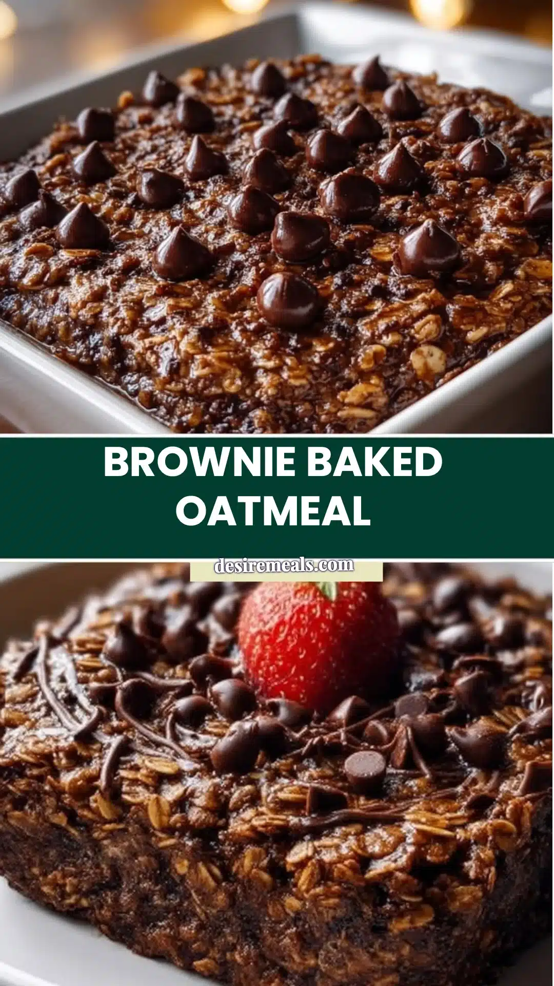 Brownie Baked Oatmeal