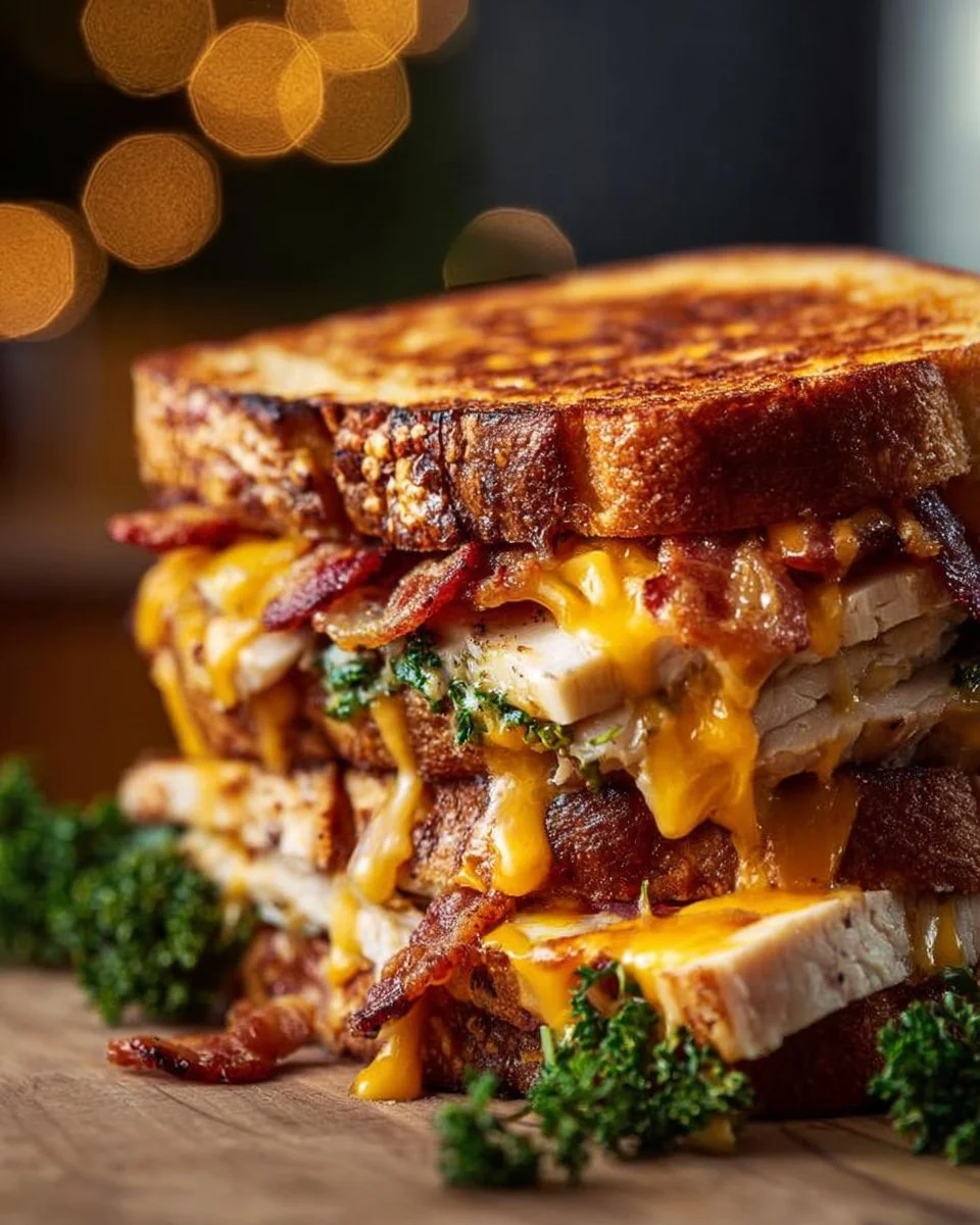 Cheddar and Bacon Turkey Melt