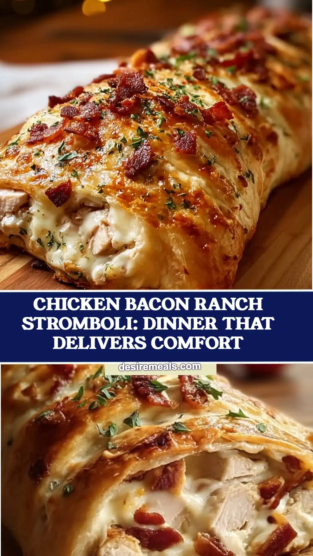 Chicken Bacon Ranch Stromboli: Dinner That Delivers Comfort