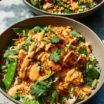 chicken crispy rice salad with peanut dressing bol 2026 03 10 003853 819x1024 1