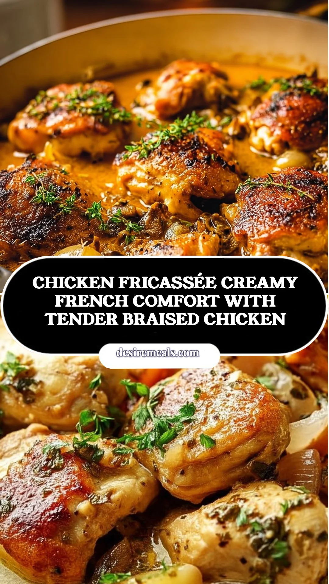 Chicken Fricassée Creamy French Comfort With Tender Braised Chicken