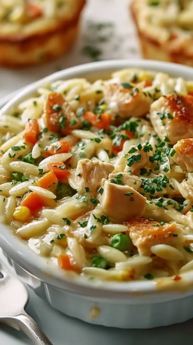 Chicken Pot Pie Orzo