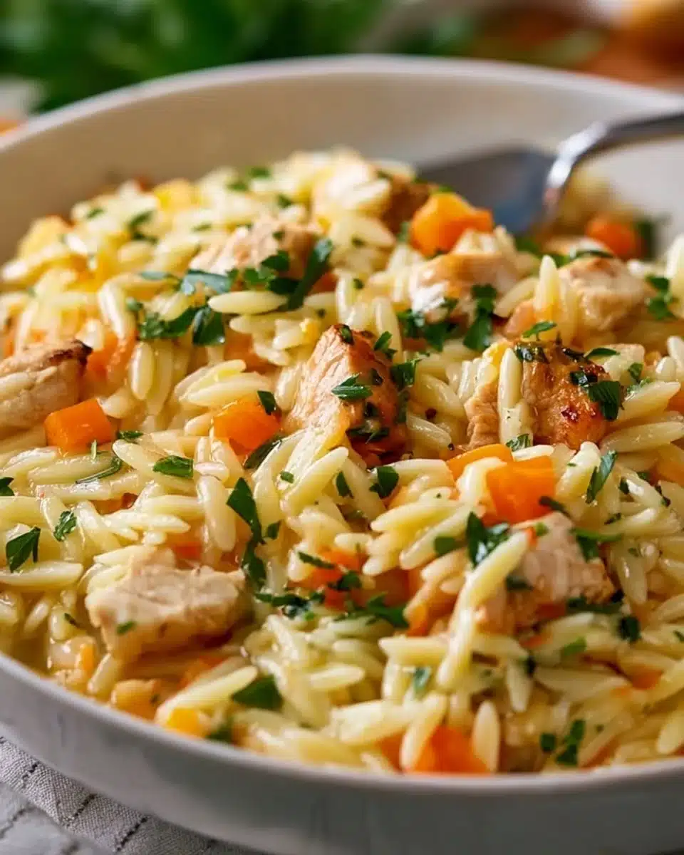 Chicken Pot Pie Orzo