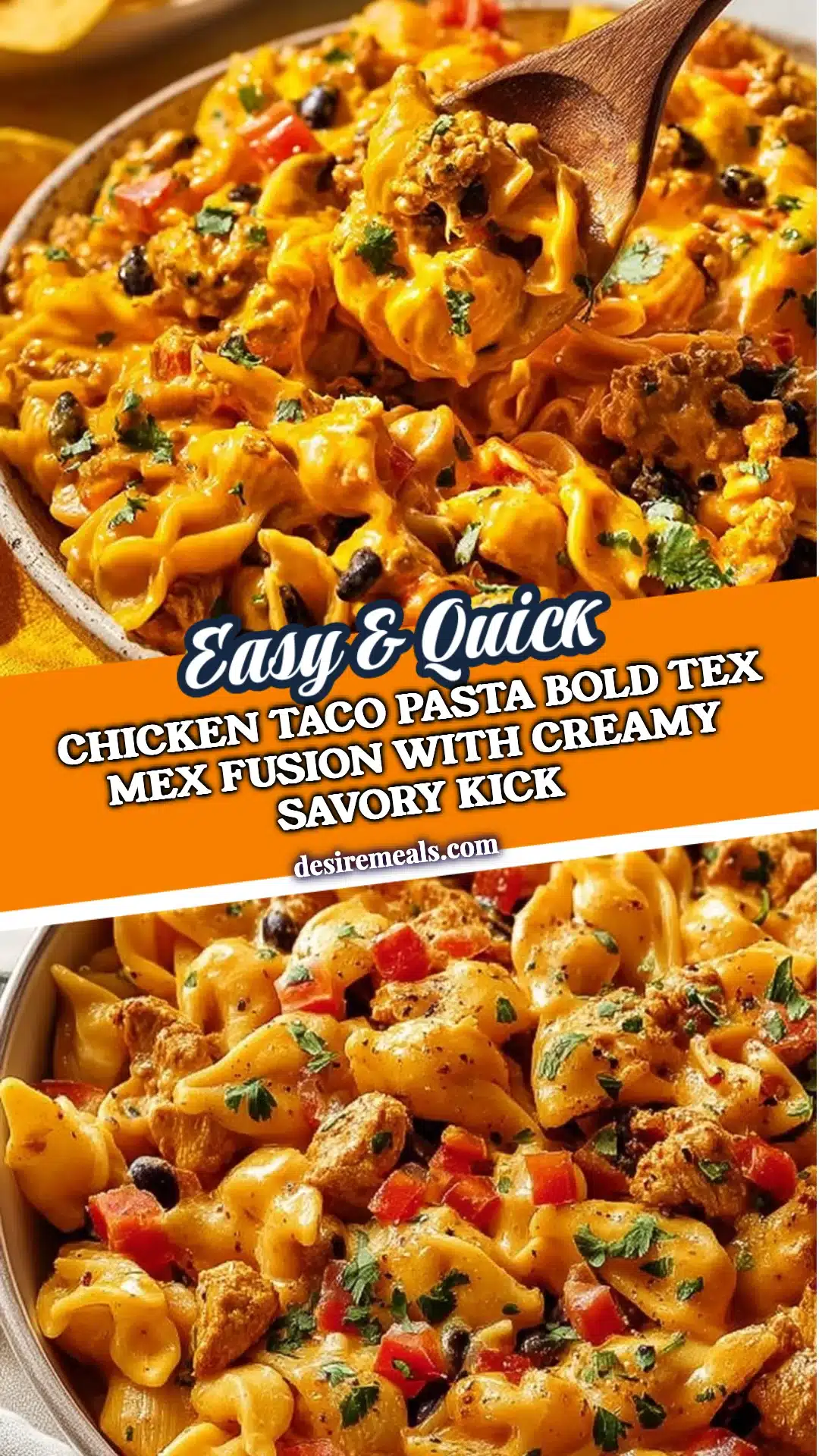 Chicken Taco Pasta Bold Tex Mex Fusion with Creamy Savory Kick