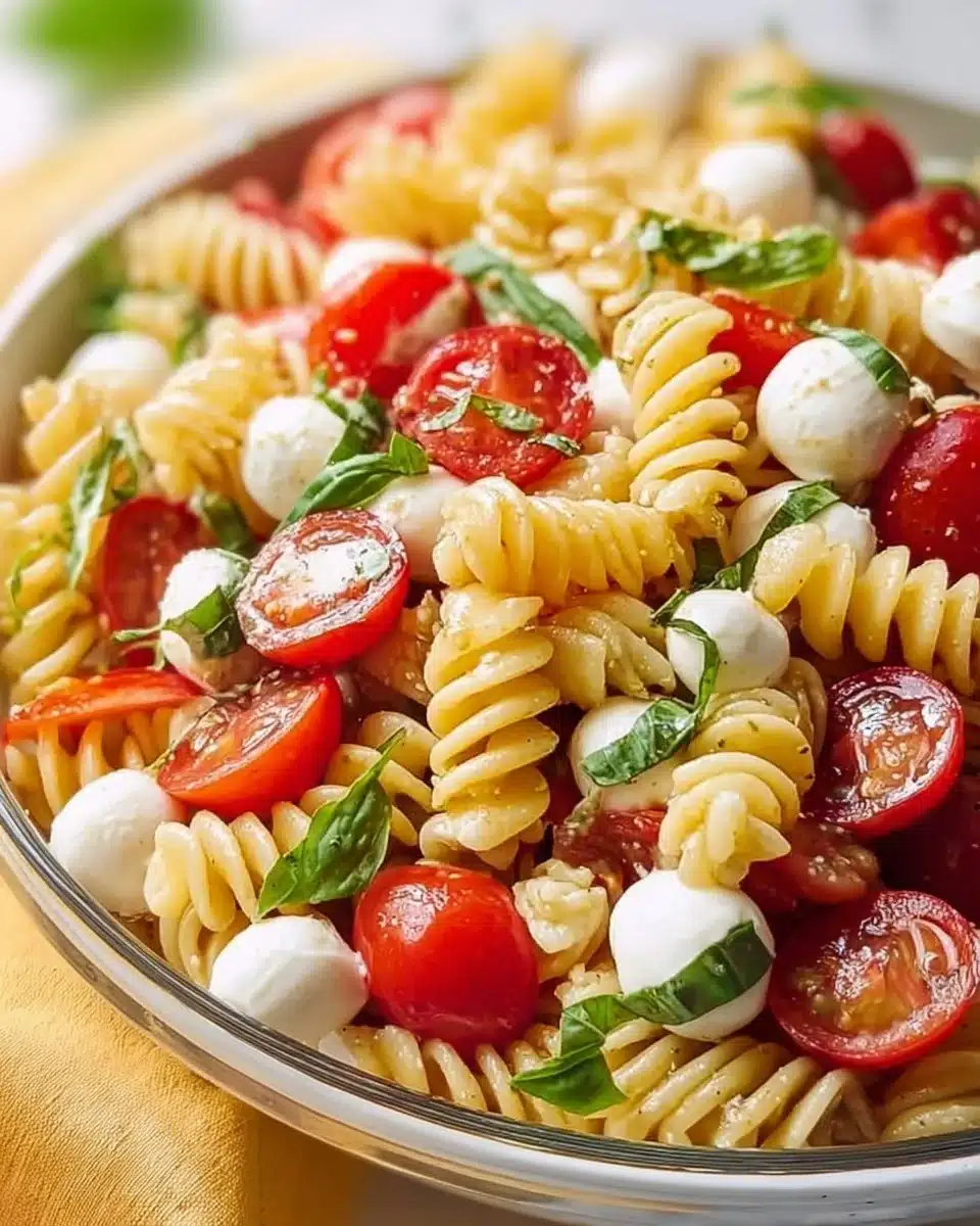 Colorful Caprese Pasta Salad