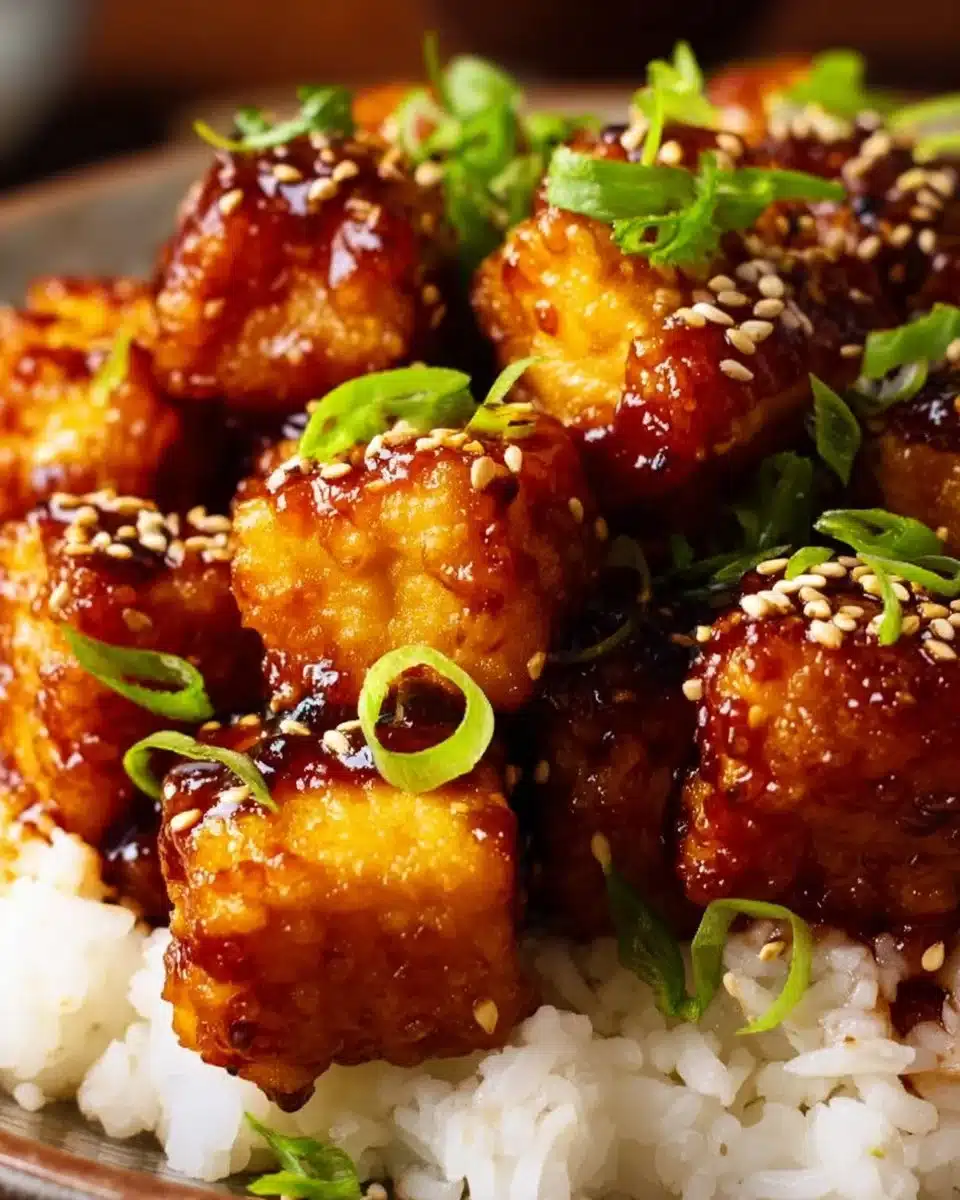 Crispy Honey Garlic Tofu (That's Actually Crispy!)