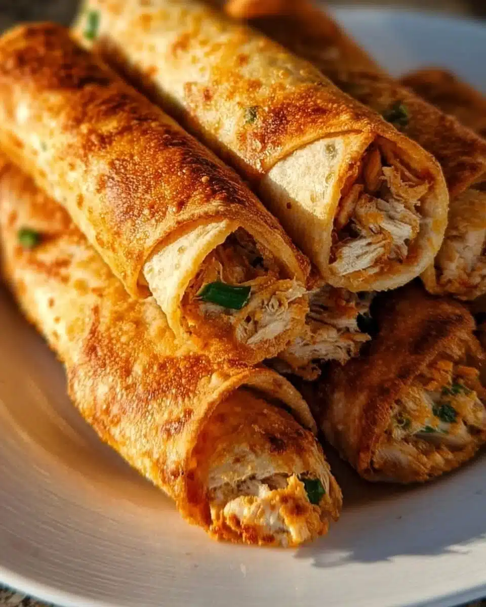 Delicious Jalapeno Popper Chicken Taquitos for Cozy Nights