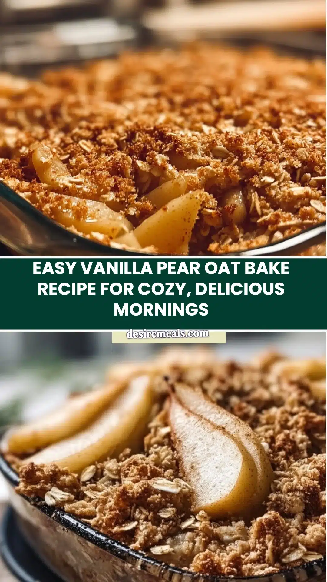 Easy Vanilla Pear Oat Bake Recipe for Cozy, Delicious Mornings