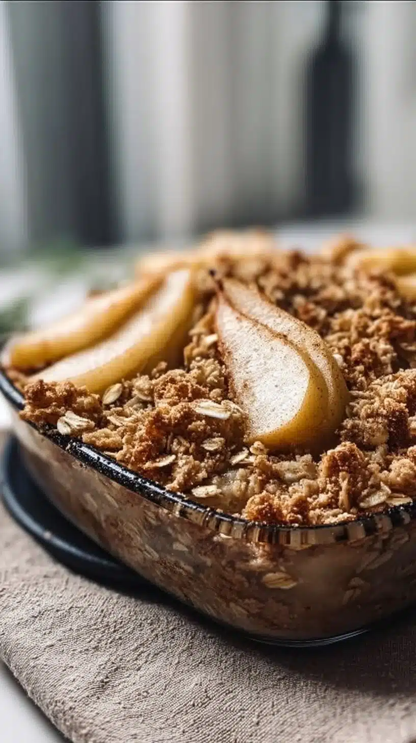 Easy Vanilla Pear Oat Bake Recipe for Cozy, Delicious Mornings