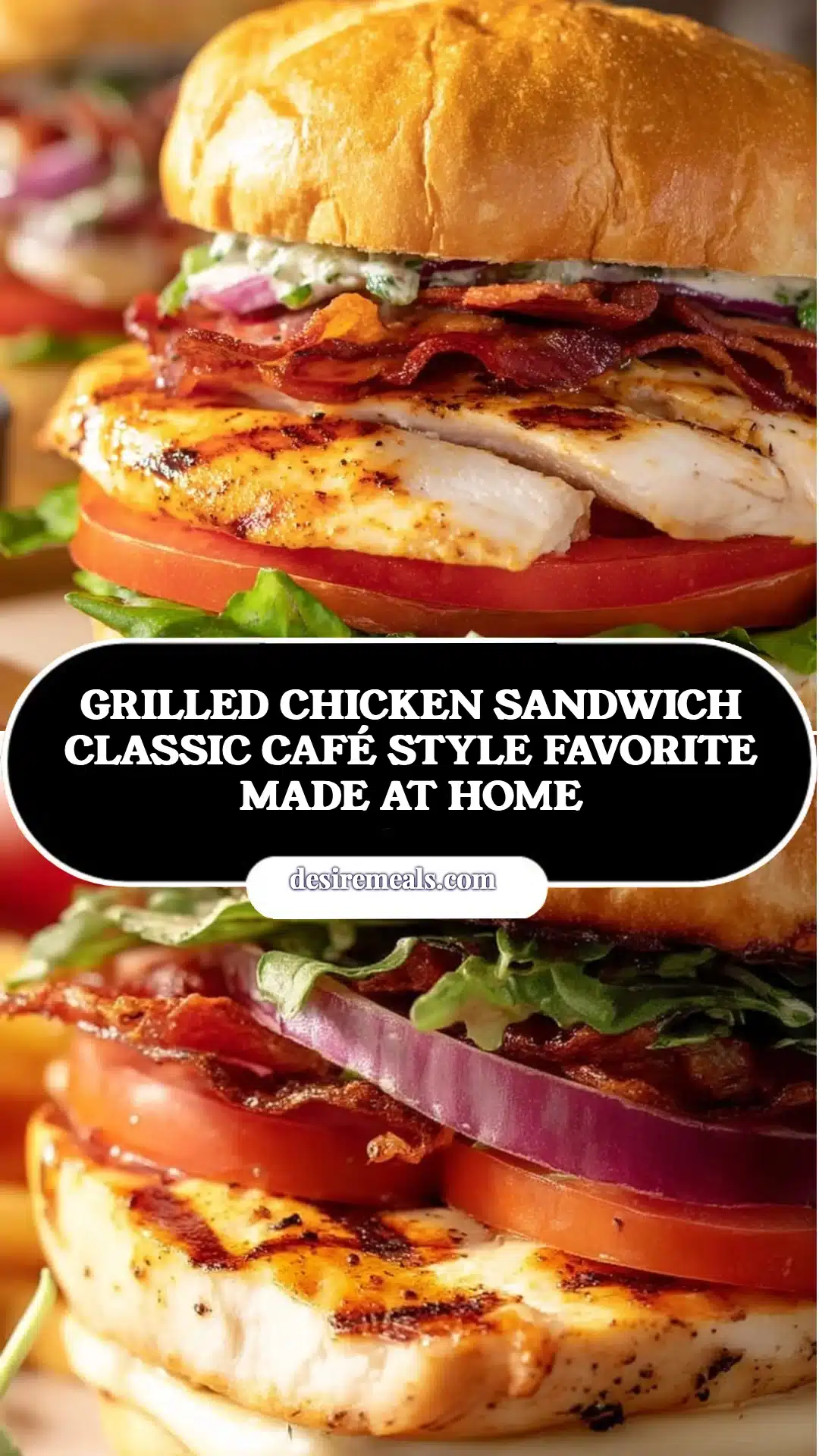 Grilled Chicken Sandwich Classic Café Style Favorite Made at Home