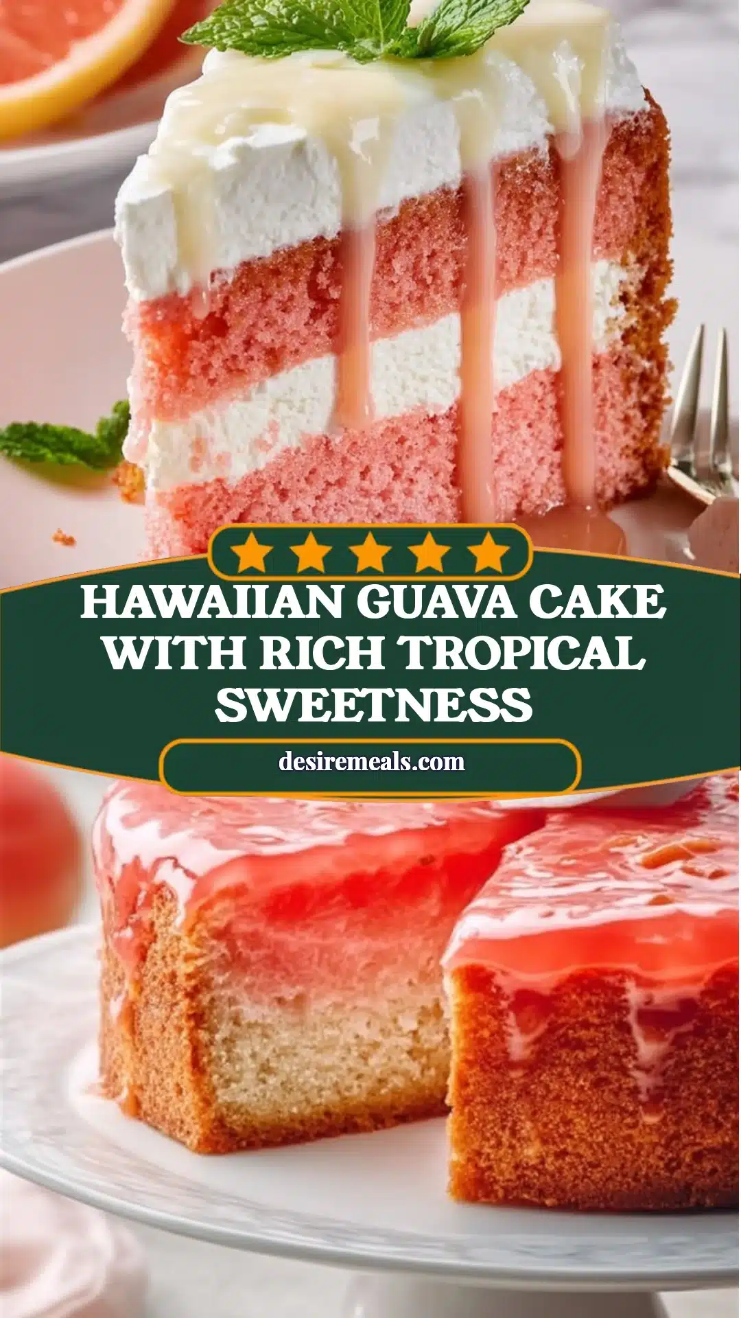 Hawaiian Guava Cake with Rich Tropical Sweetness