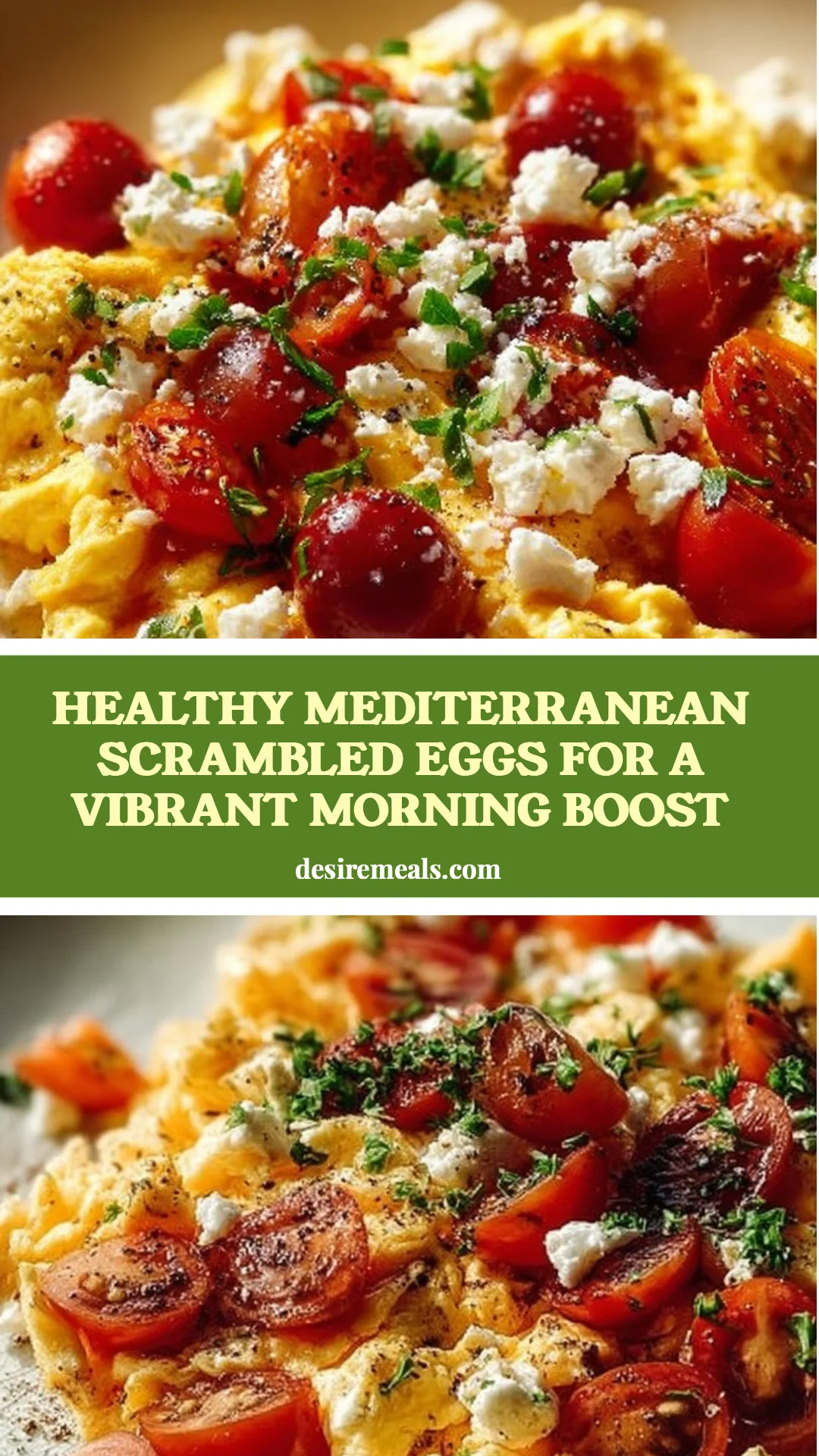 Healthy Mediterranean Scrambled Eggs for a Vibrant Morning Boost