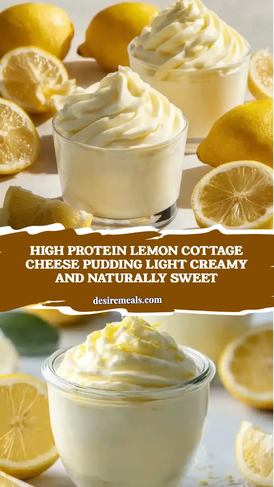High Protein Lemon Cottage Cheese Pudding Light Creamy and Naturally Sweet