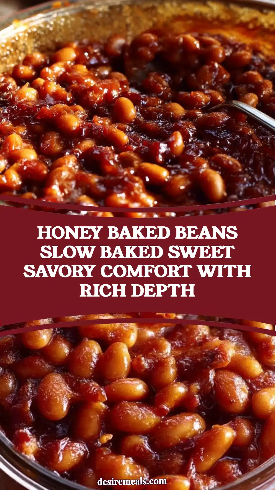Honey Baked Beans Slow Baked Sweet Savory Comfort with Rich Depth