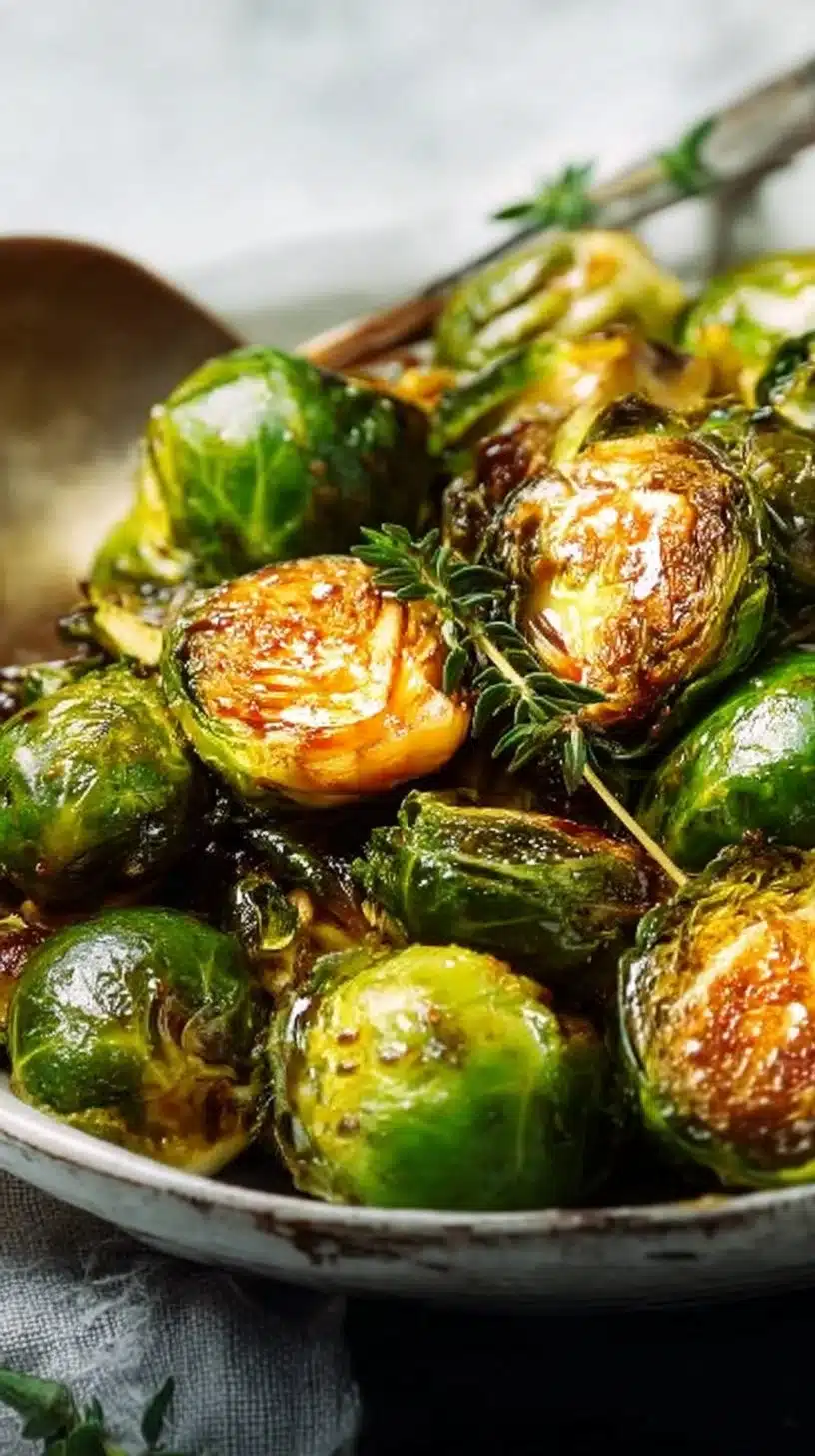 Honey Balsamic Brussels Sprouts