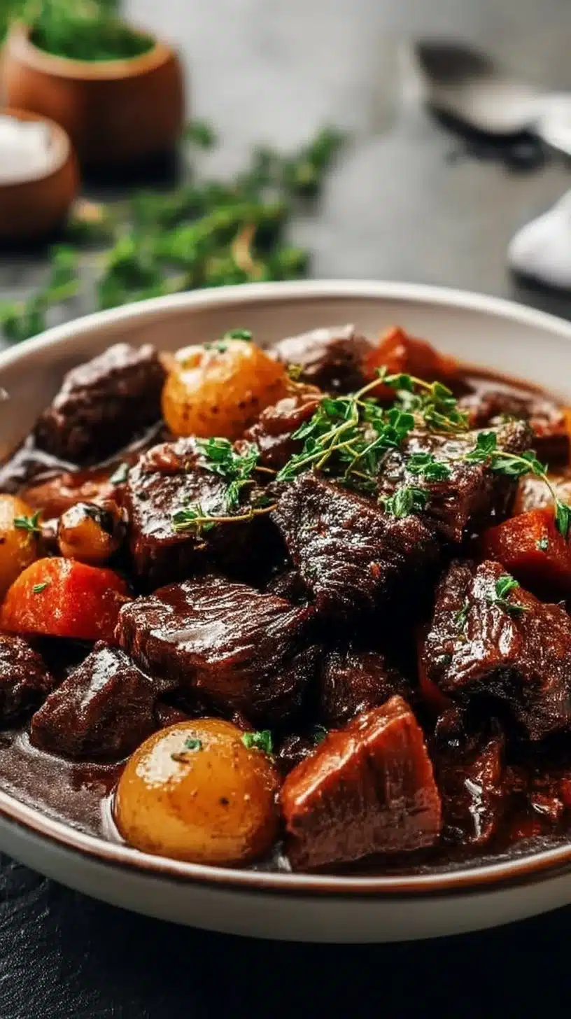 Indulge in Comfort with Slow Cooker Beef Bourguignon