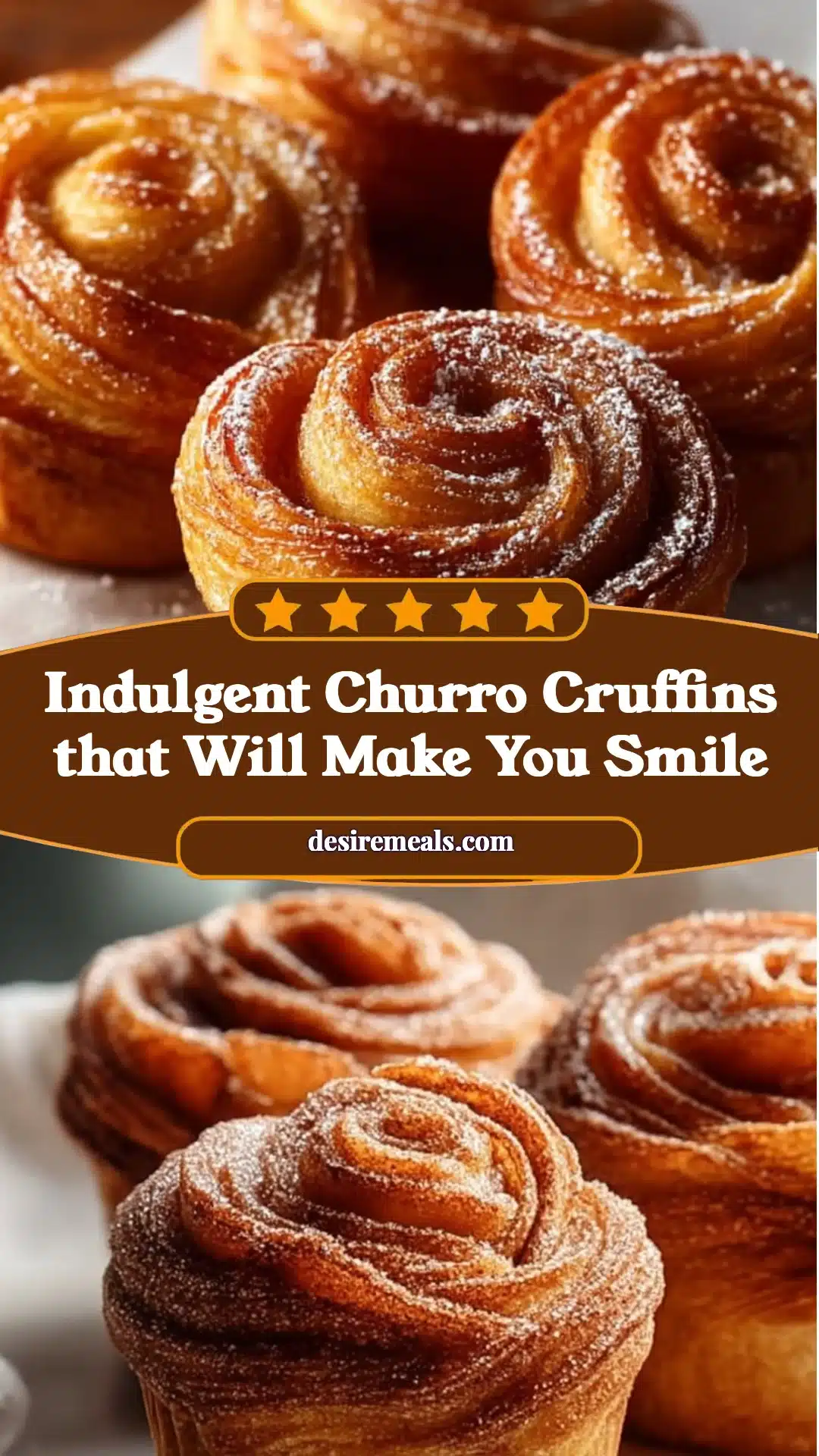 Indulgent Churro Cruffins that Will Make You Smile