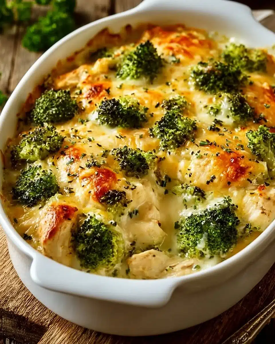 Indulgent Keto Cheesy Crockpot Chicken and Broccoli Casserole