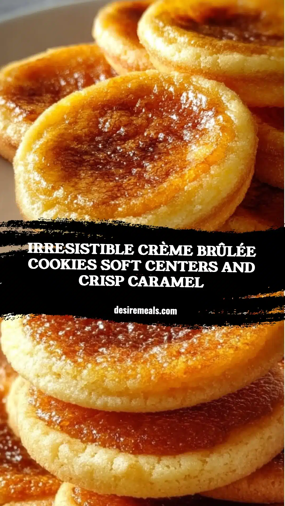 Irresistible Crème Brûlée Cookies Soft Centers and Crisp Caramel