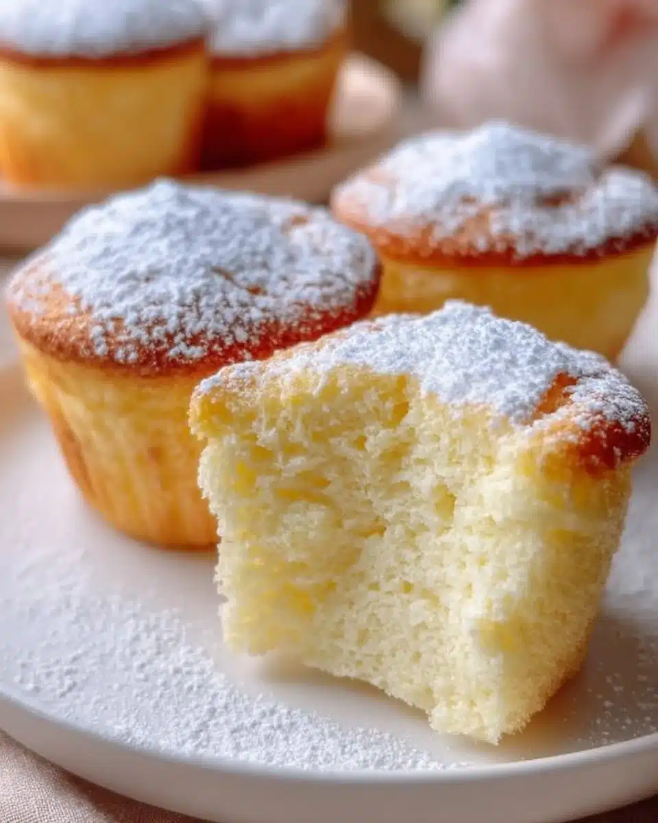 Japanese Cotton Cheesecake cupcakes, light and airy dessert