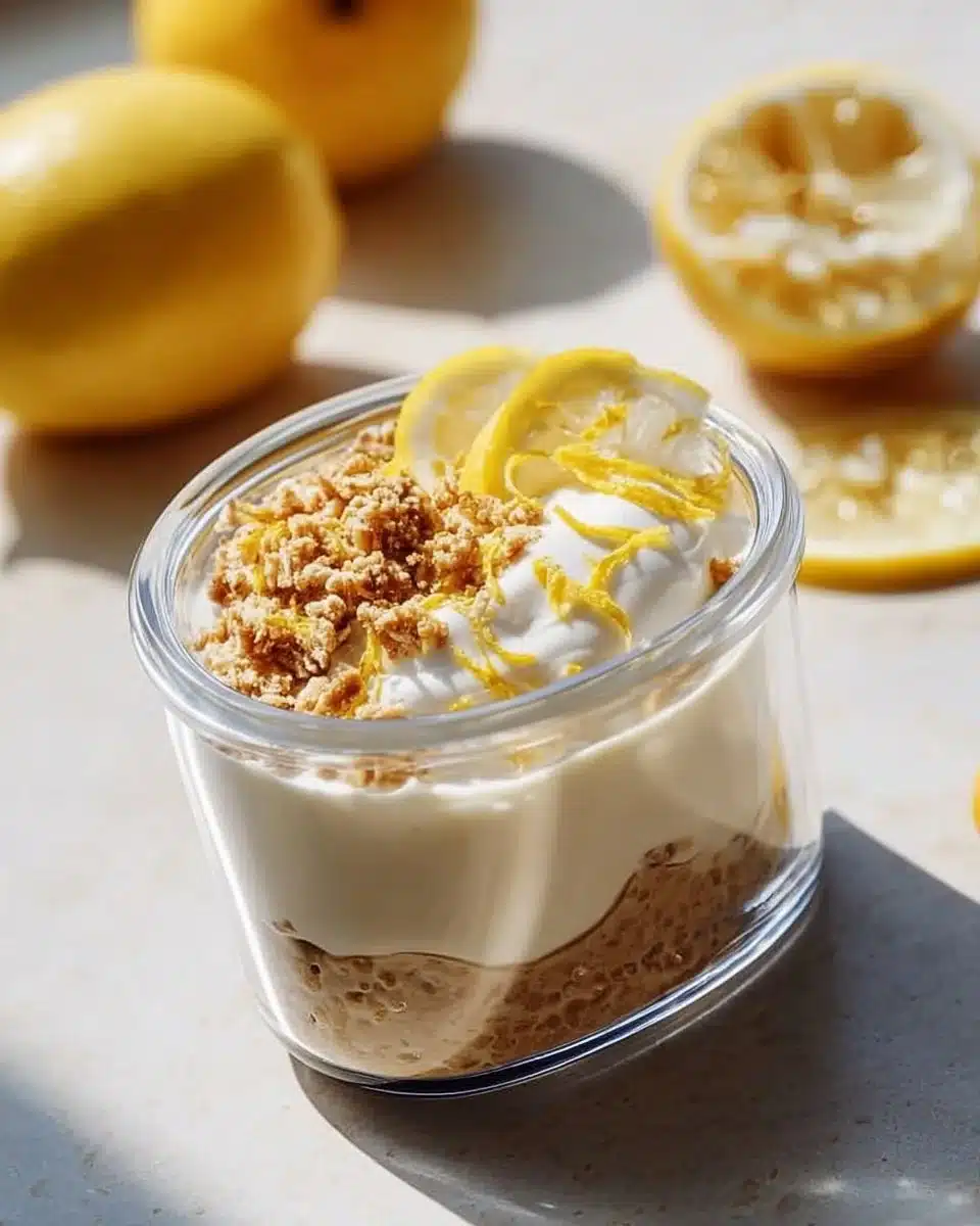 Lemon Cheesecake Overnight Oats