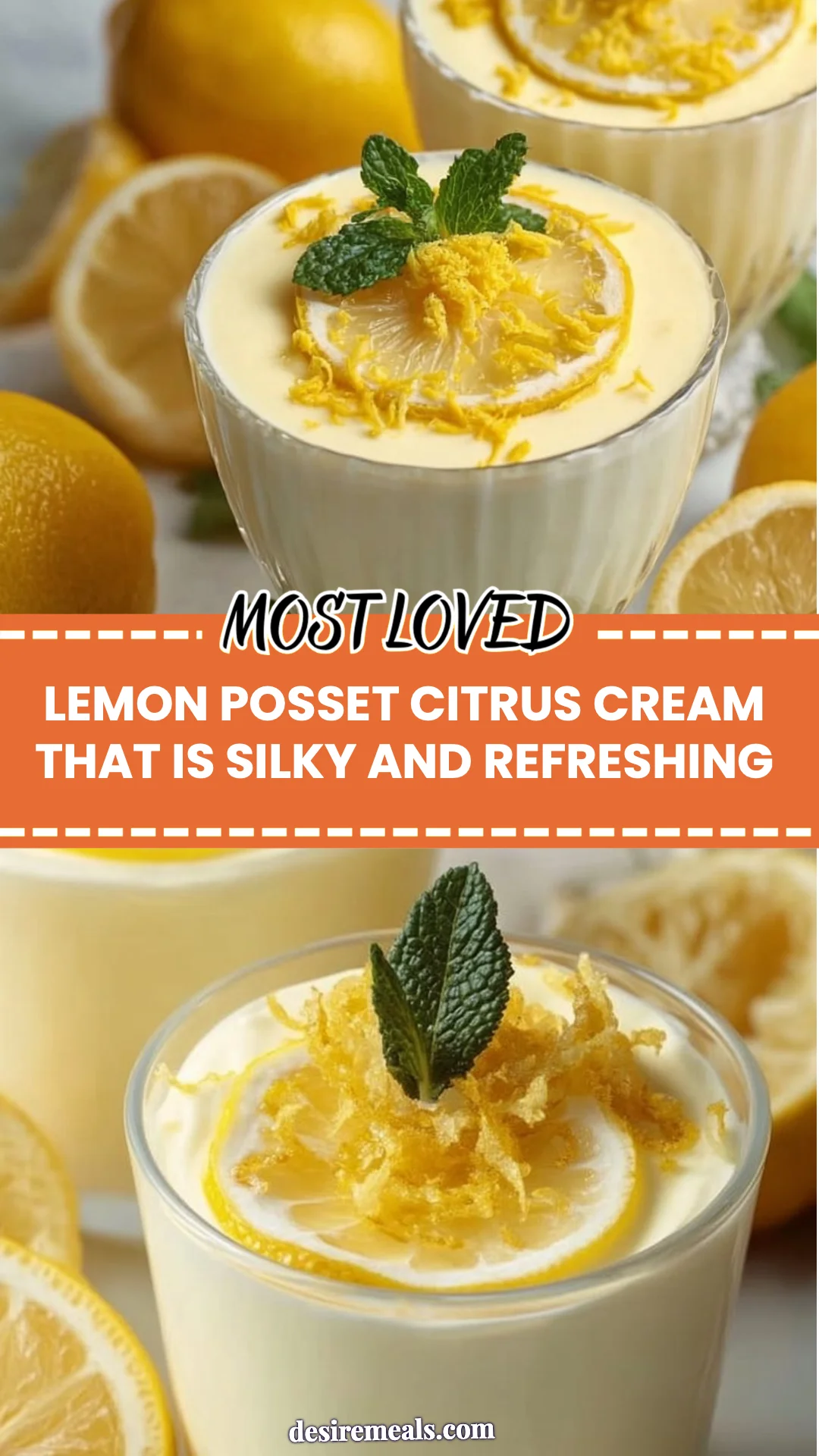 Lemon Posset Citrus Cream That Is Silky and Refreshing