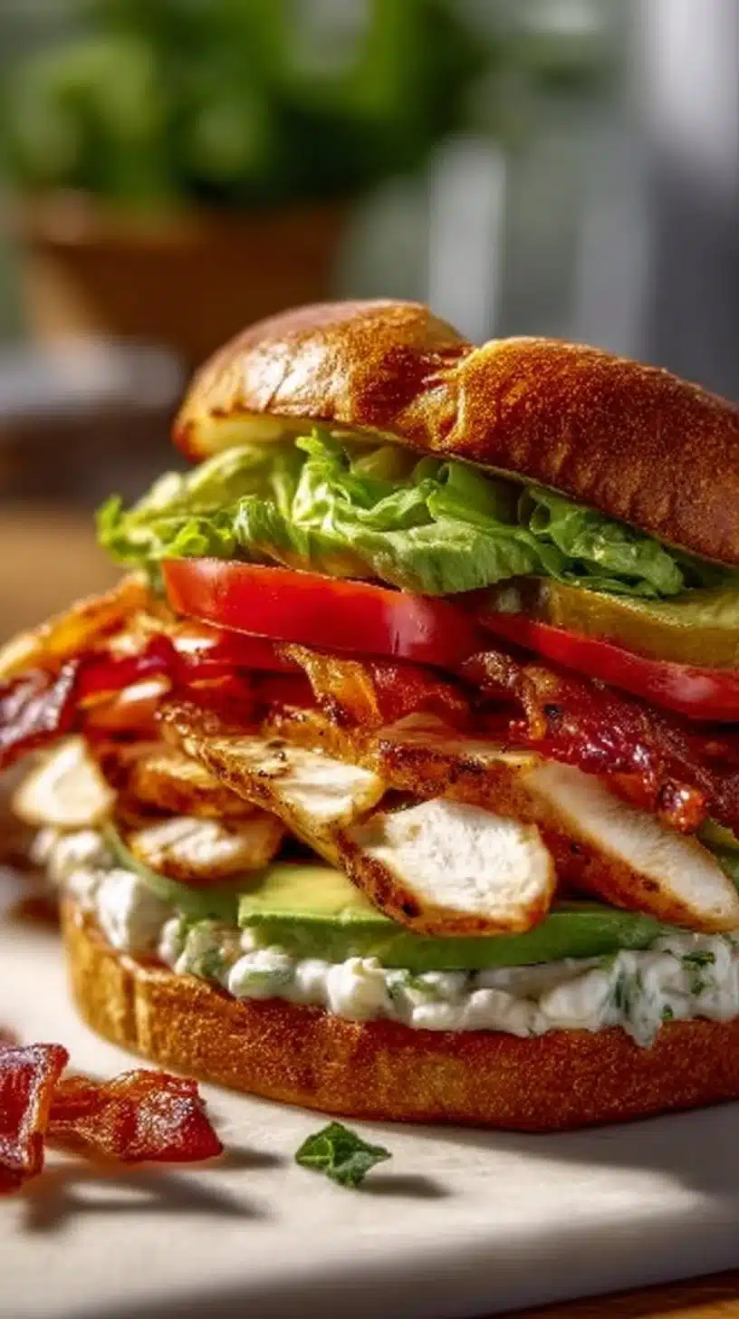 Loaded Chicken Club Sandwich