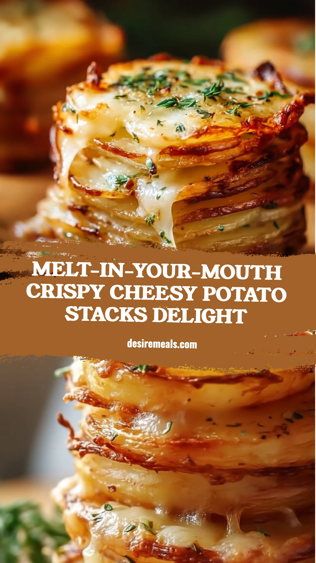 Melt-in-Your-Mouth Crispy Cheesy Potato Stacks Delight