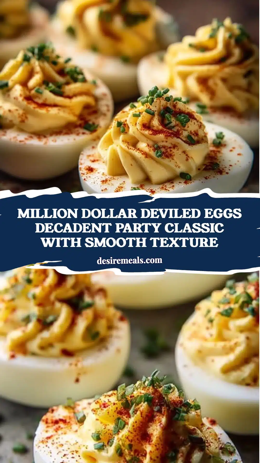 Million Dollar Deviled Eggs Decadent Party Classic with Smooth Texture