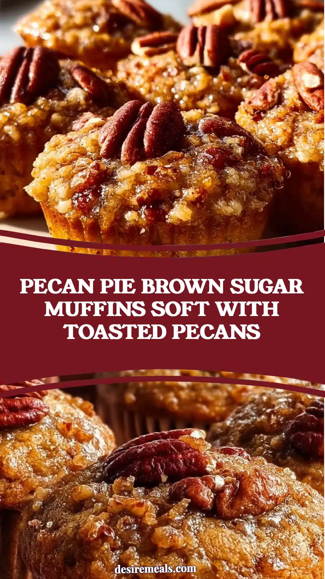 Pecan Pie Brown Sugar Muffins Soft With Toasted Pecans