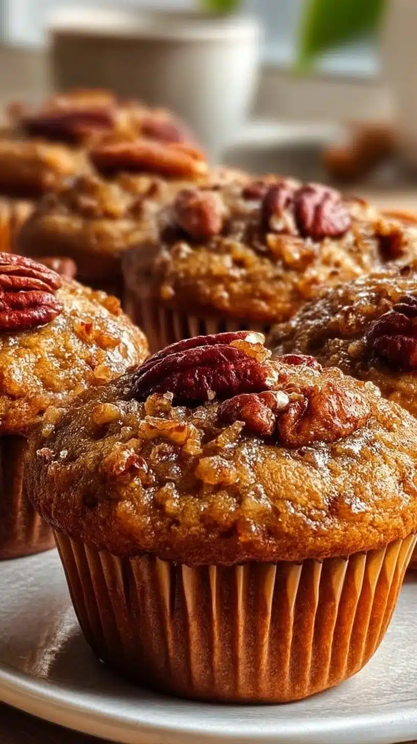 Pecan Pie Brown Sugar Muffins