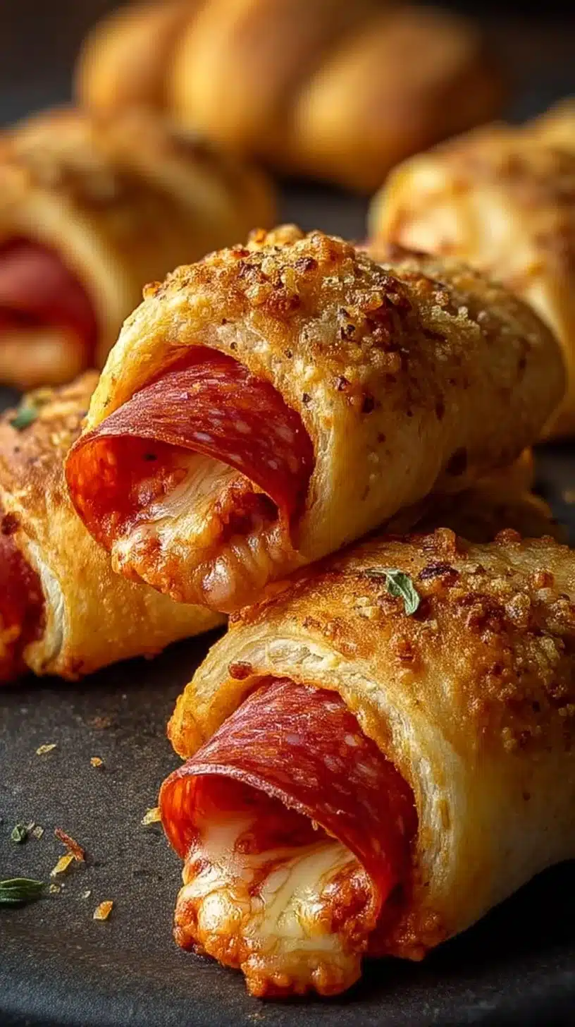 Pepperoni and Cheese Crescent Rolls