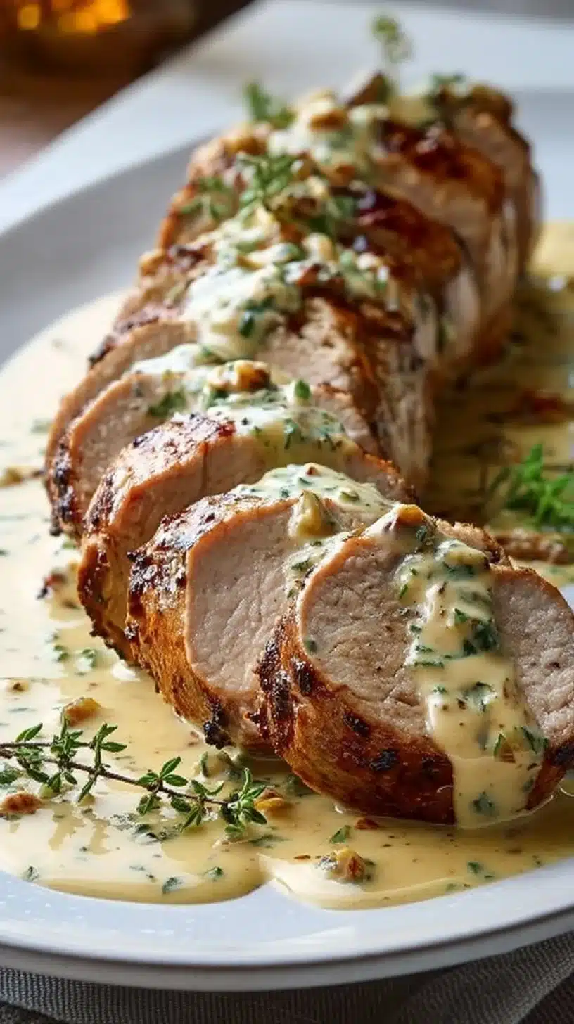 Pork Tenderloin with Dijon Cream Sauce
