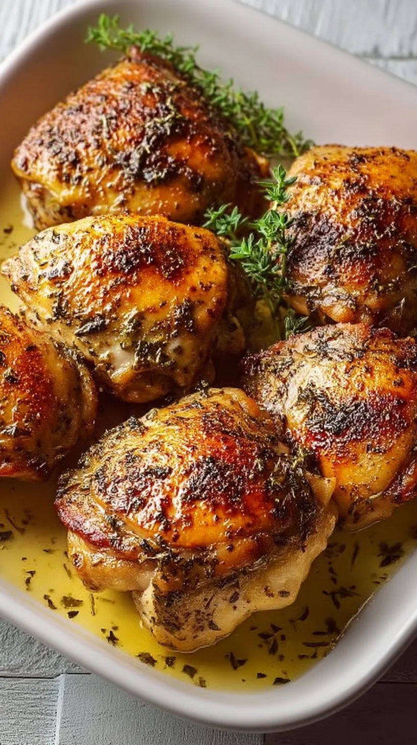 Quick Oven-Baked Boneless Skinless Chicken Thighs