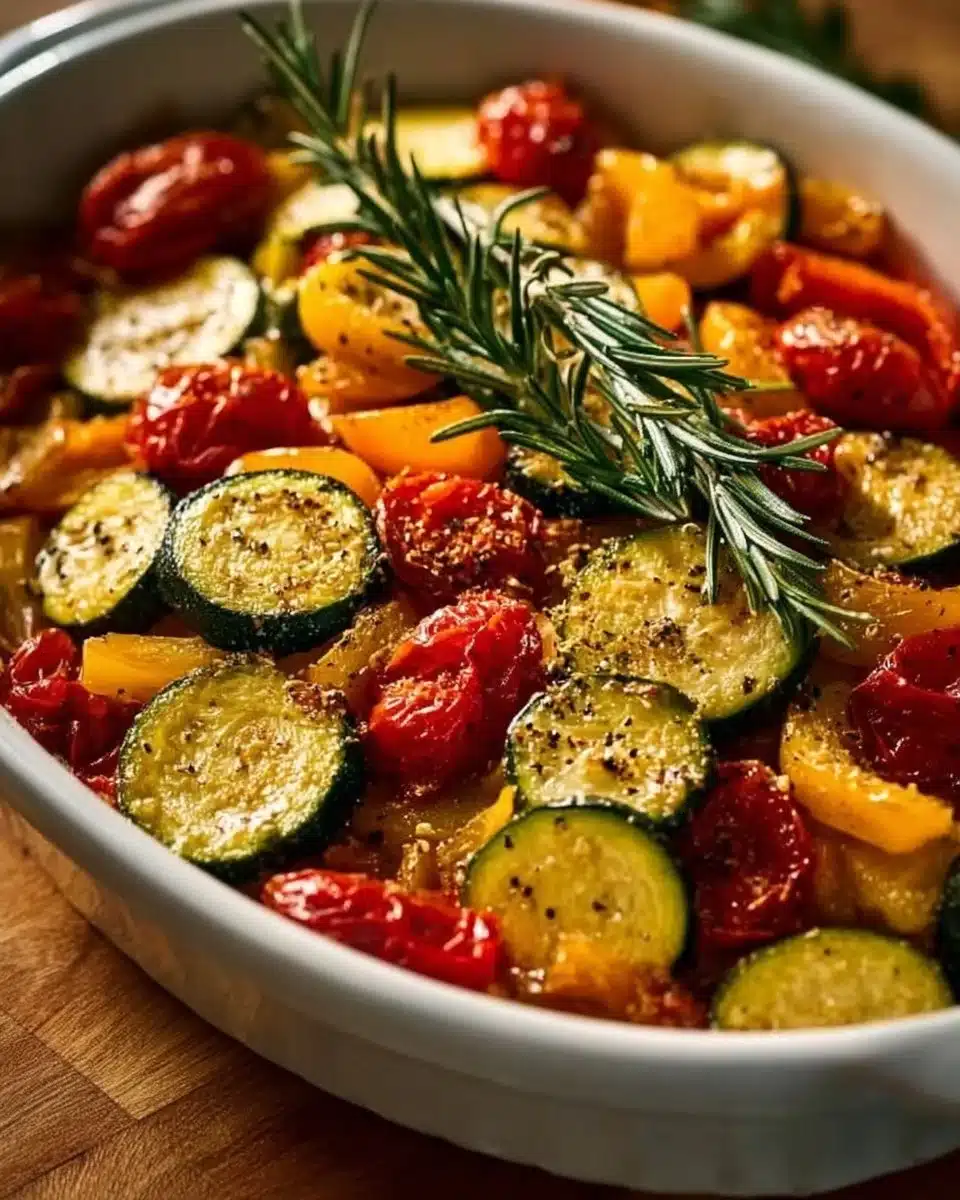 Rustic Roasted Vegetable Bake with Cannellini Beans