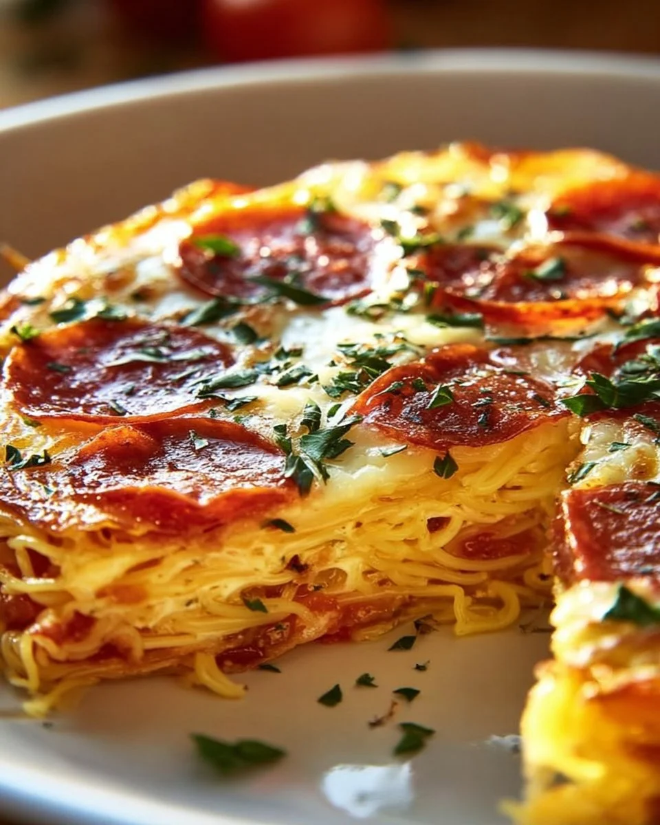 Savory Spaghetti Frittata