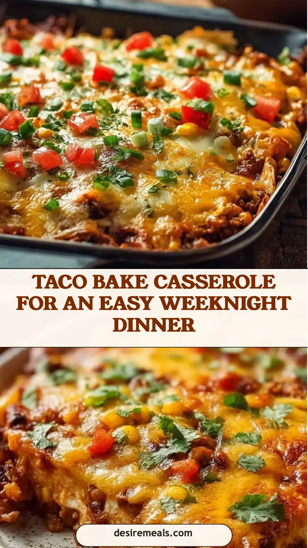 Taco Bake Casserole for an Easy Weeknight Dinner