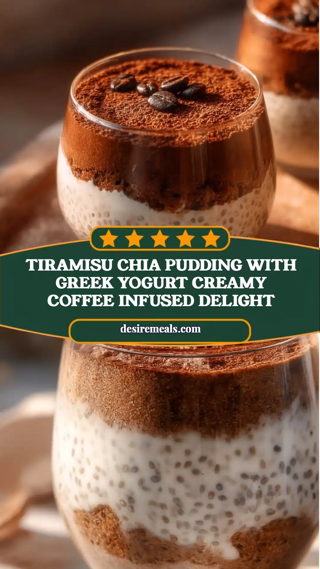 Tiramisu Chia Pudding With Greek Yogurt Creamy Coffee Infused Delight