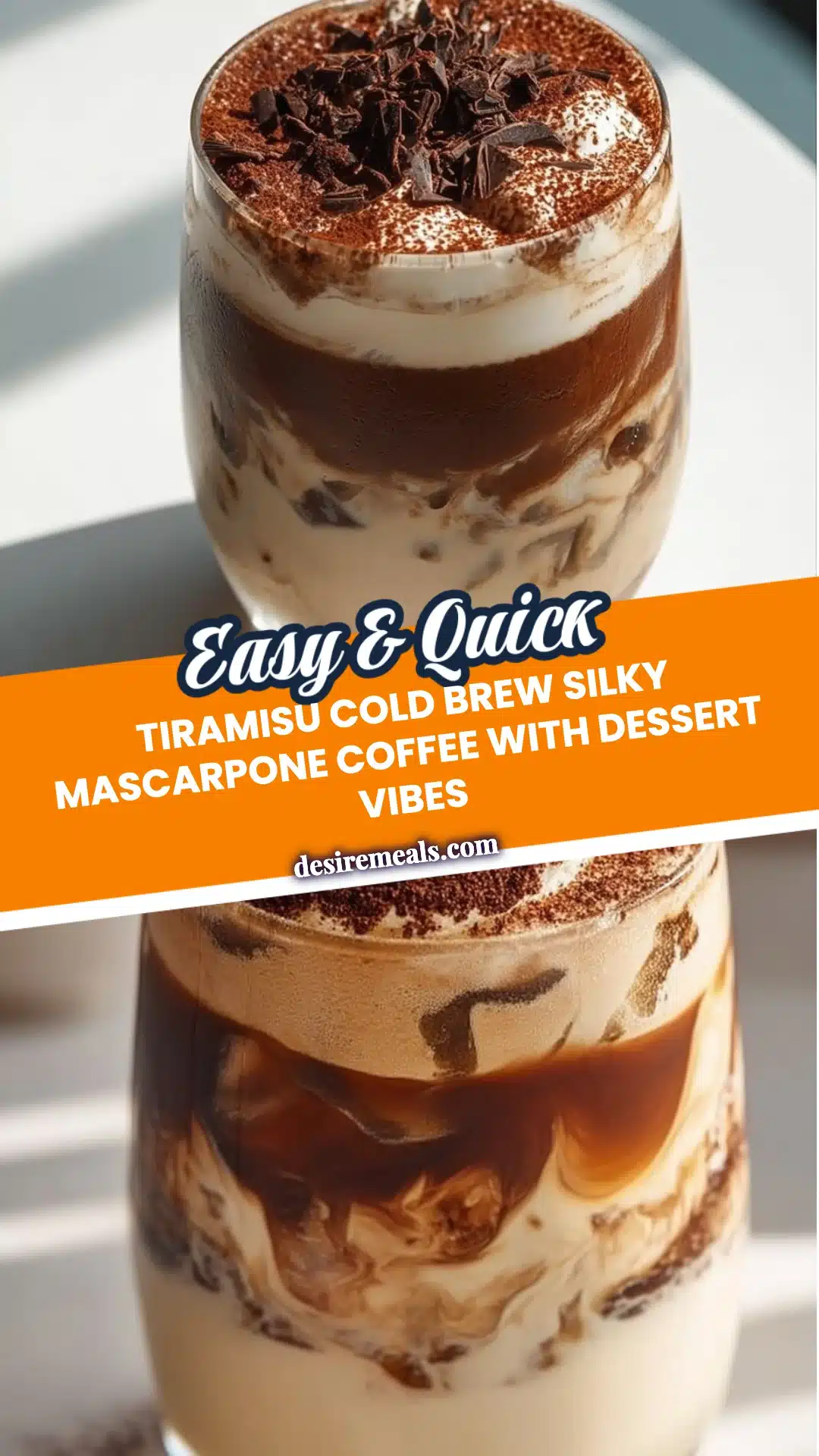 Tiramisu Cold Brew Silky Mascarpone Coffee With Dessert Vibes
