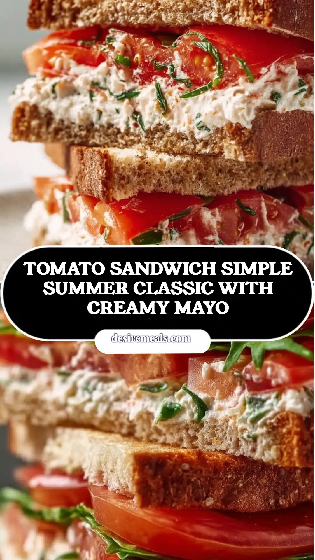 Tomato Sandwich Simple Summer Classic With Creamy Mayo