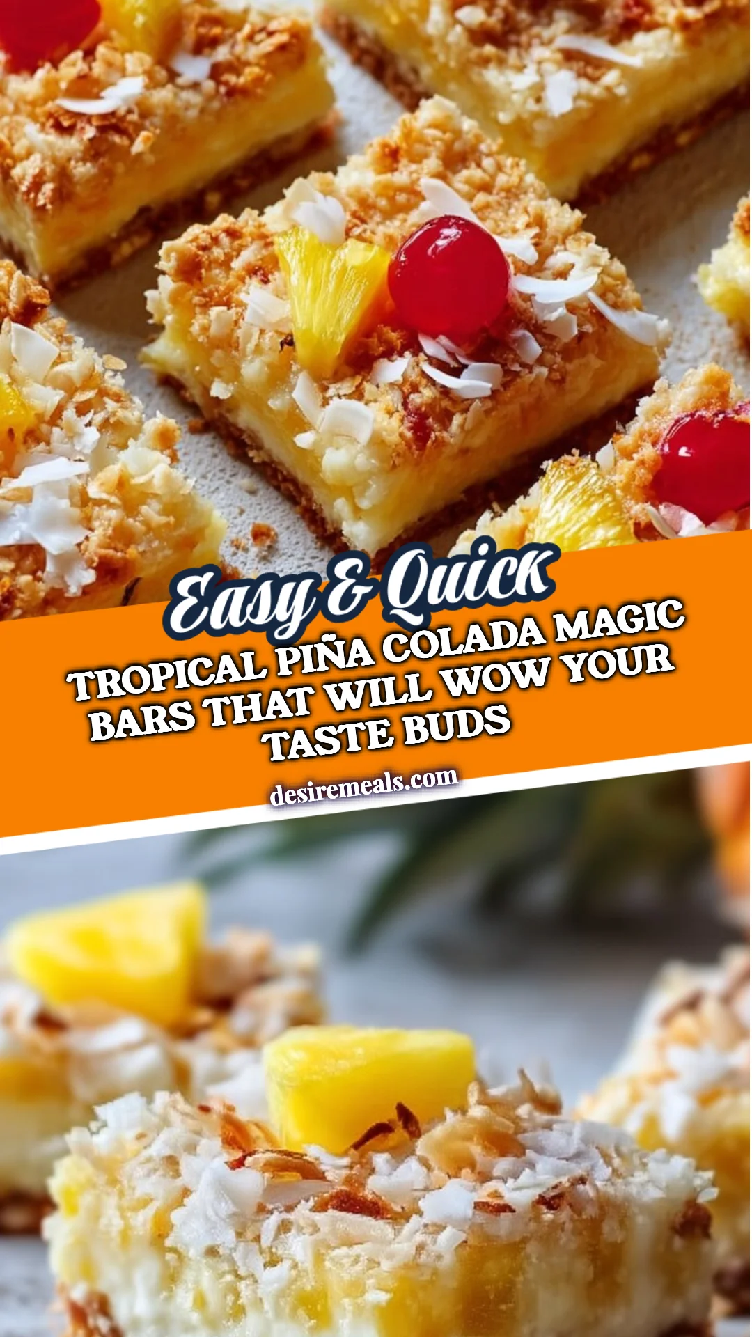Tropical Piña Colada Magic Bars That Will Wow Your Taste Buds